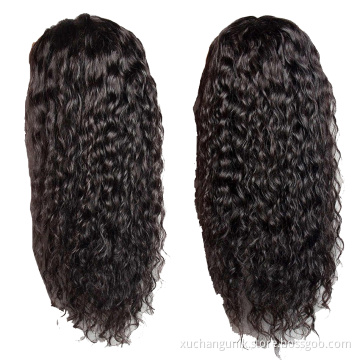 30 Inch Brazilian Virgin Hair 100 Percent Water Wave HD Lace Frontal Wig Peruvian Waterwave Wig Deep Curly Wave Human Hair Wig